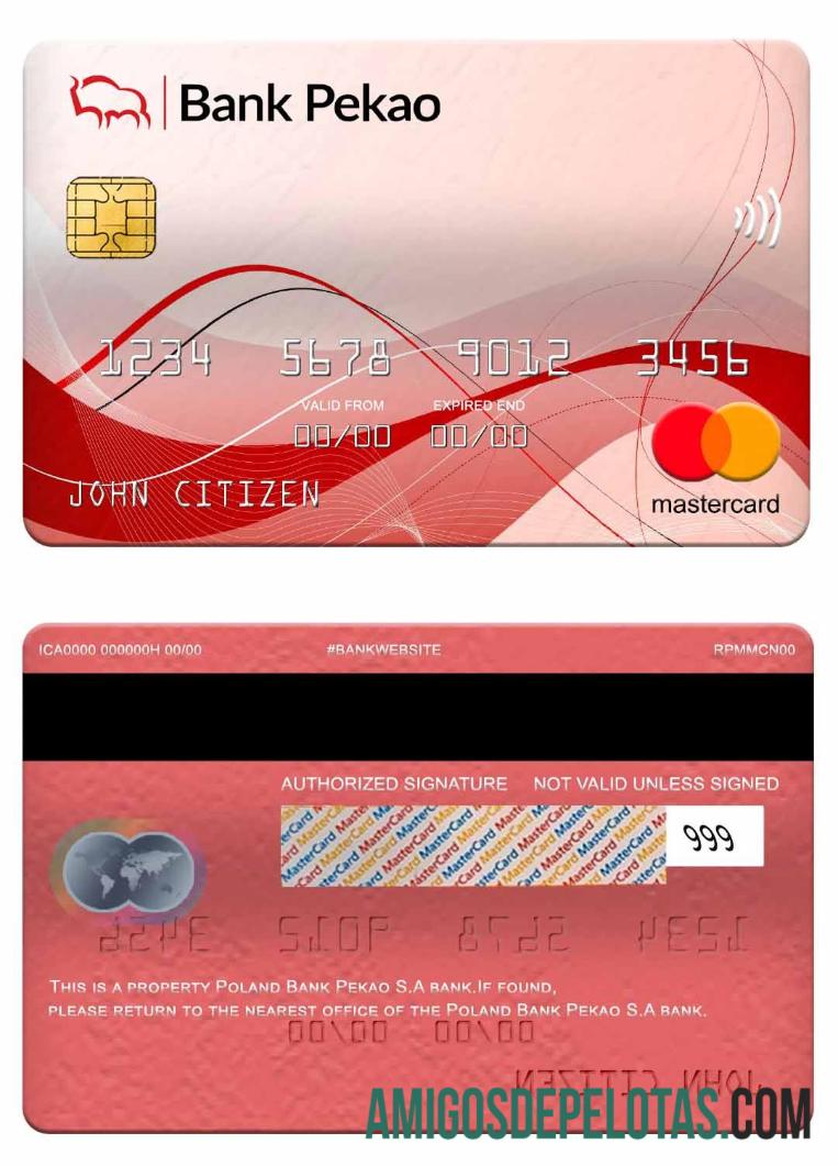 Polandia bank Pekao S.A bank mastercard pratinjau