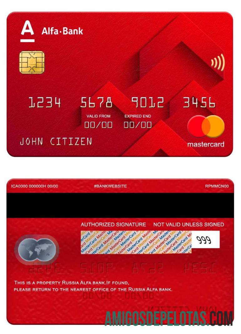 Rusia Alfa bank mastercard pratinjau