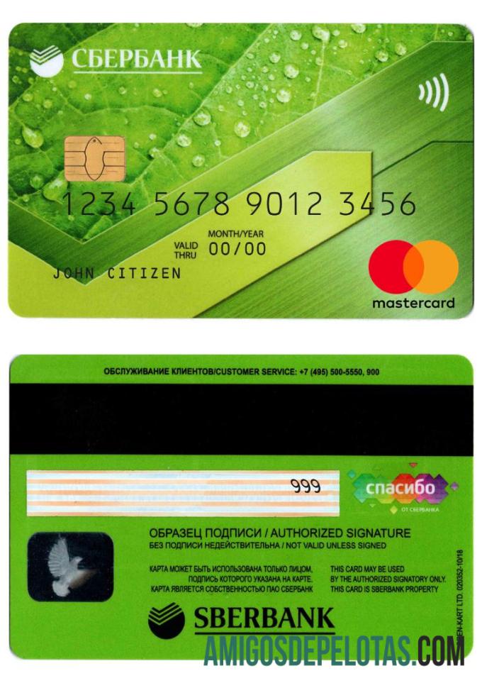 Rusia Sberbank mastercard makering