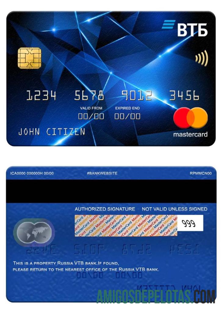 Rusia VTB bank mastercard pratinjau