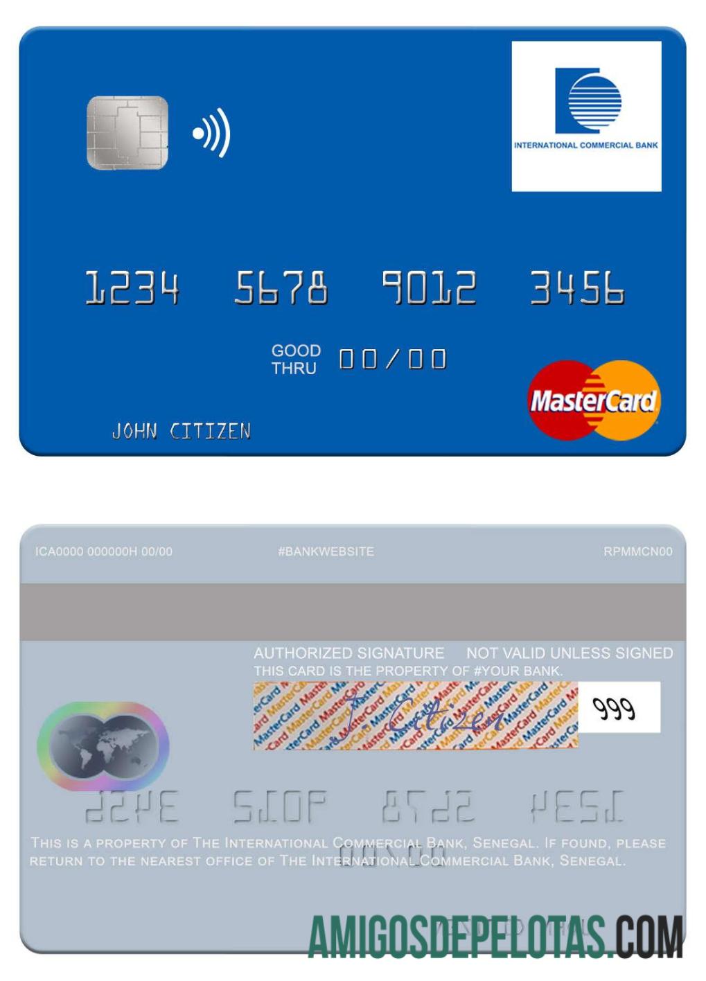 Senegal The International komersial bank mastercard pratinjau