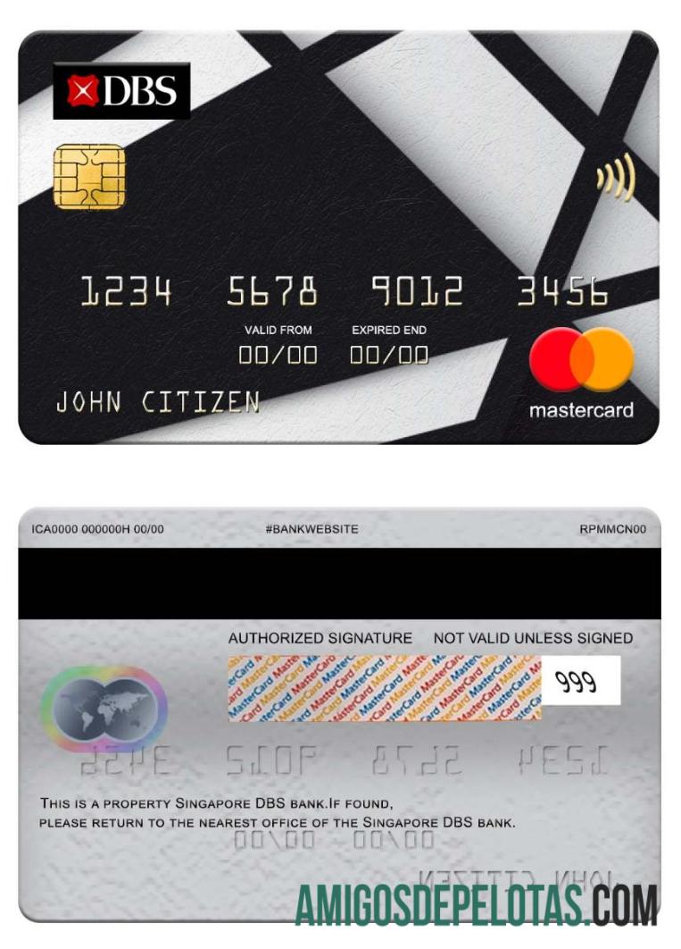 Singapura DBS bank mastercard pratinjau