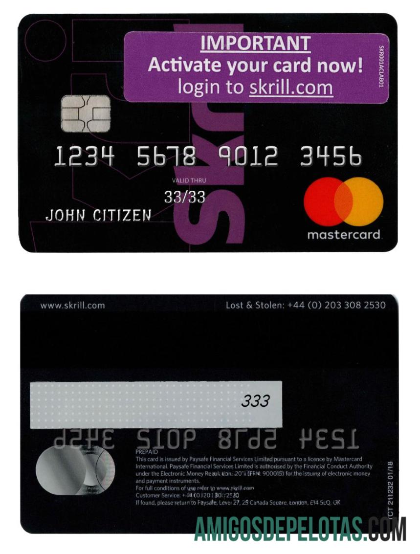 Skrill Mastercard 2 makering