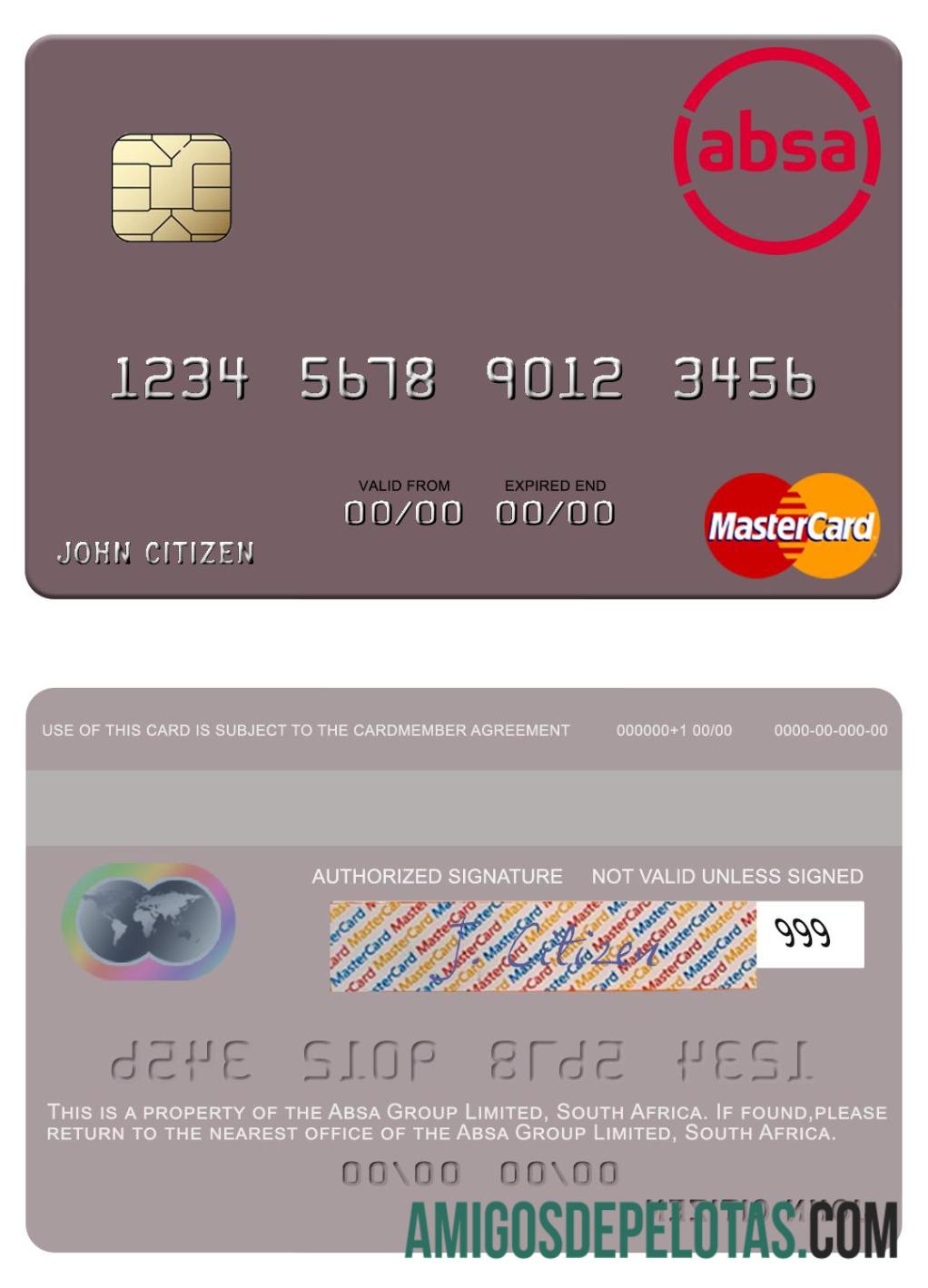 Afrika Selatan Absa Group Limited mastercard makering