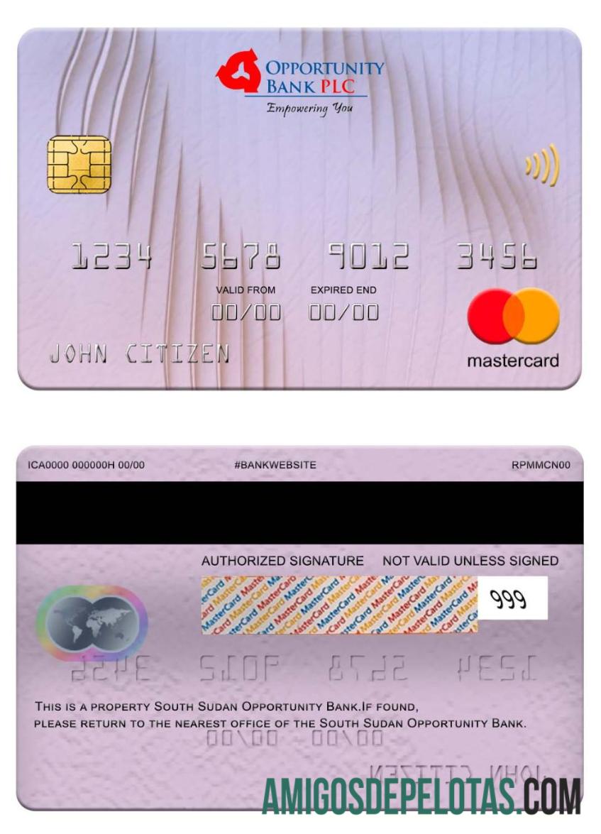 Sudan Selatan Opportunity bank mastercard makering