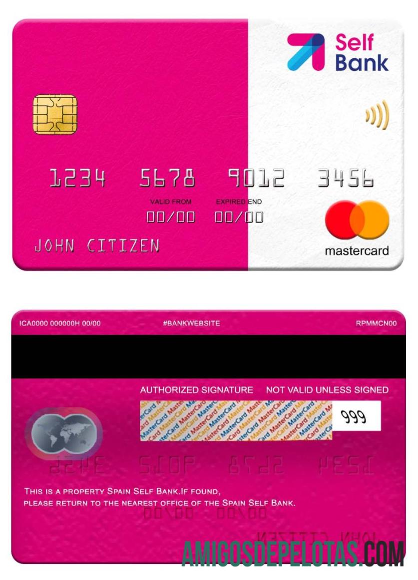 Spanyol Self bank mastercard pratinjau