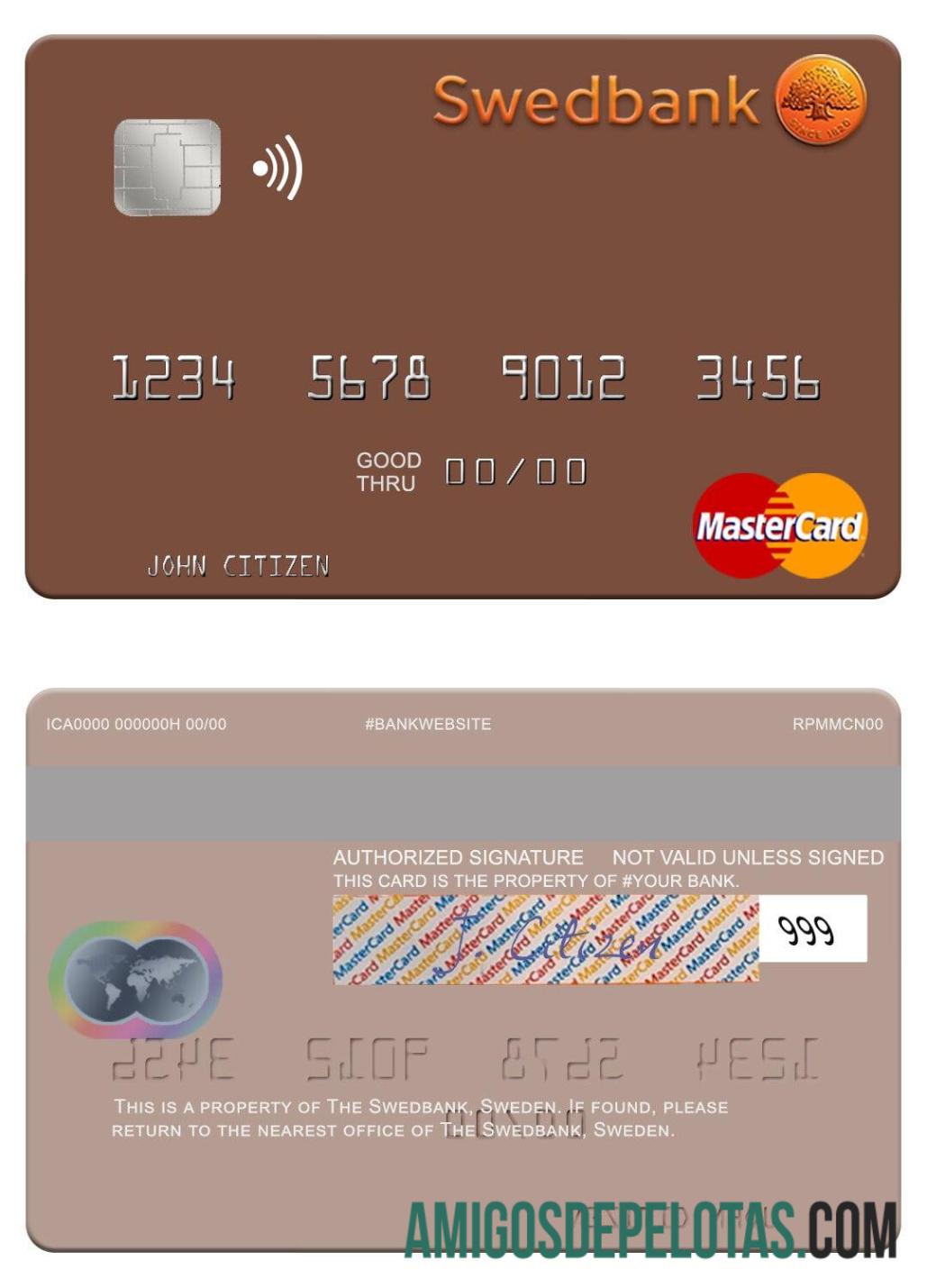 Swedia Swedbank mastercard pratinjau