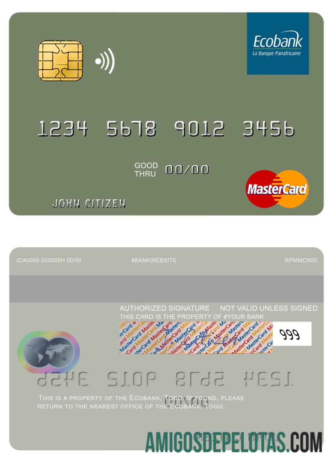 Togo Ecobank mastercard pratinjau