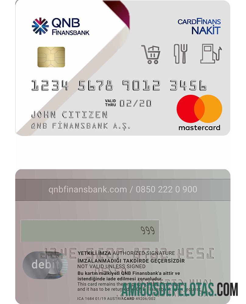 Turki QNB Finansbank mastercard pratinjau