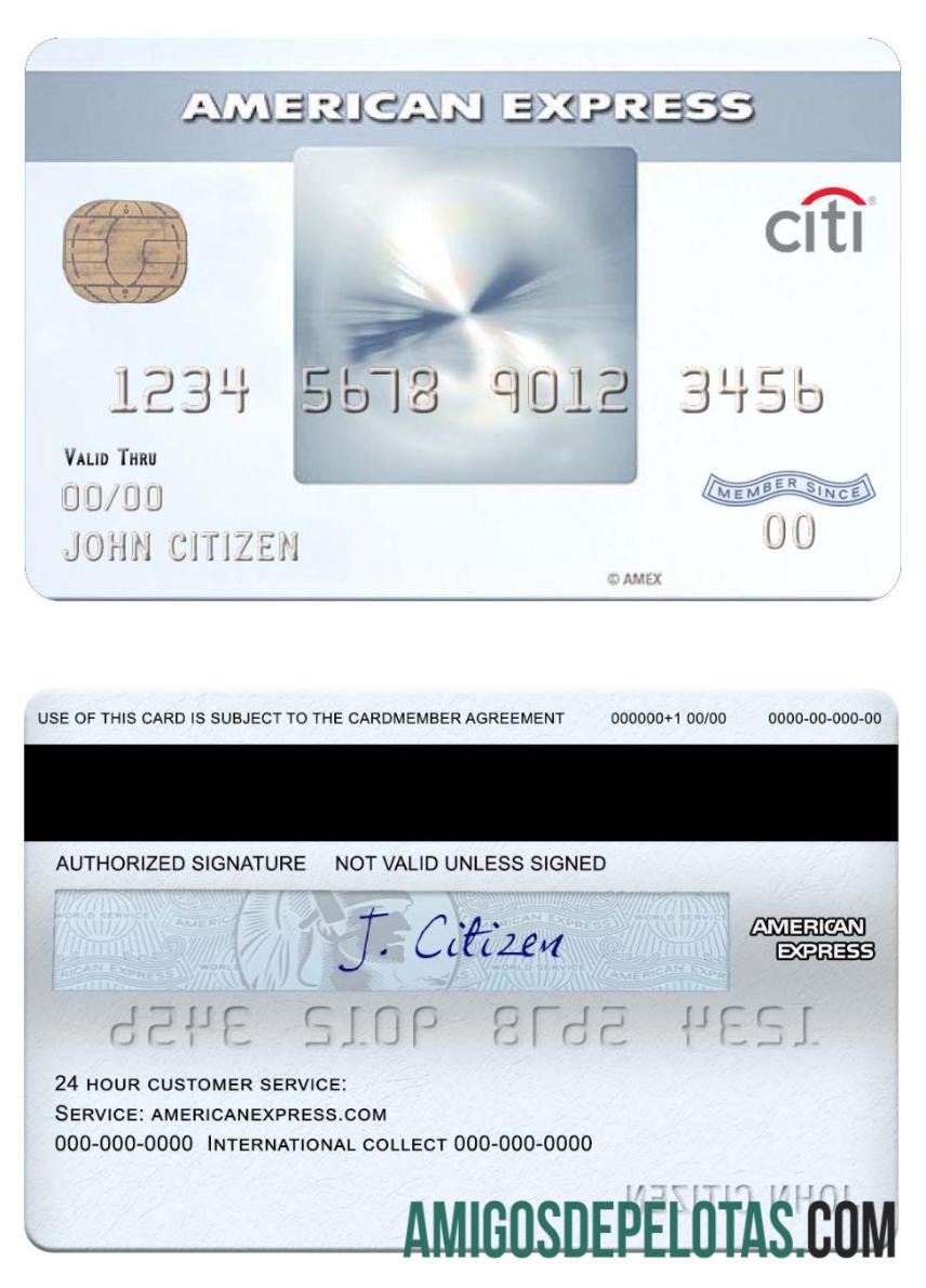 AS CITIbank amex everyday┬« Kredit kartu templat