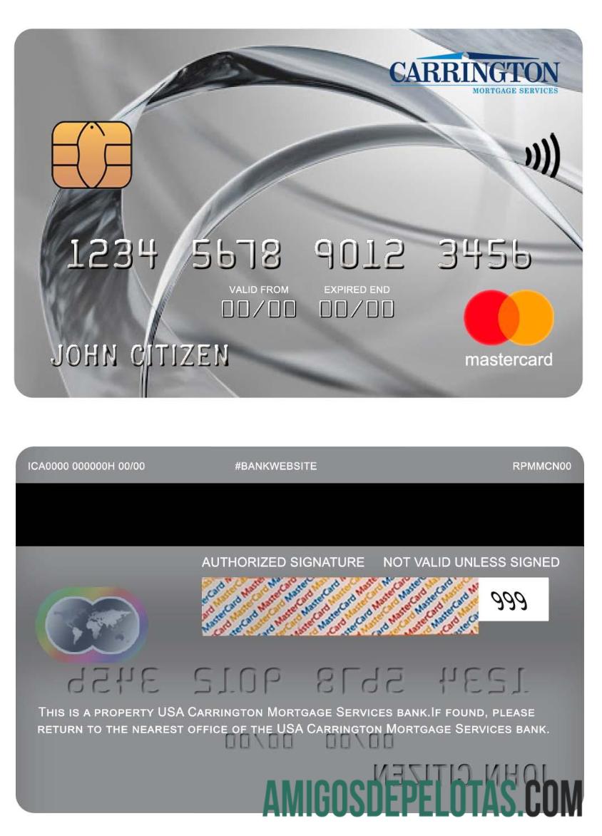 AS Carrington Hipotik Services bank mastercard makering