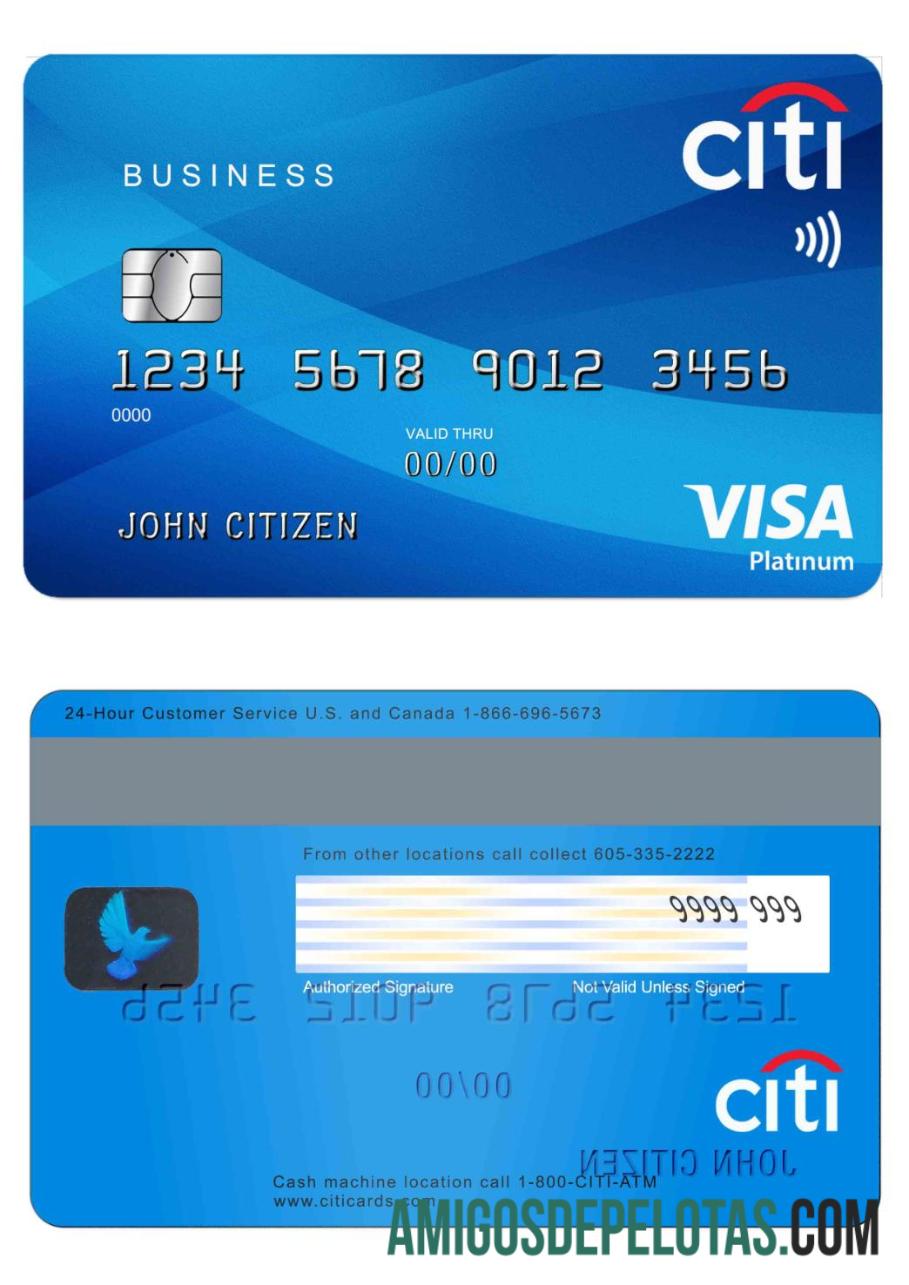 AS Citibank visa platinum kartu makering