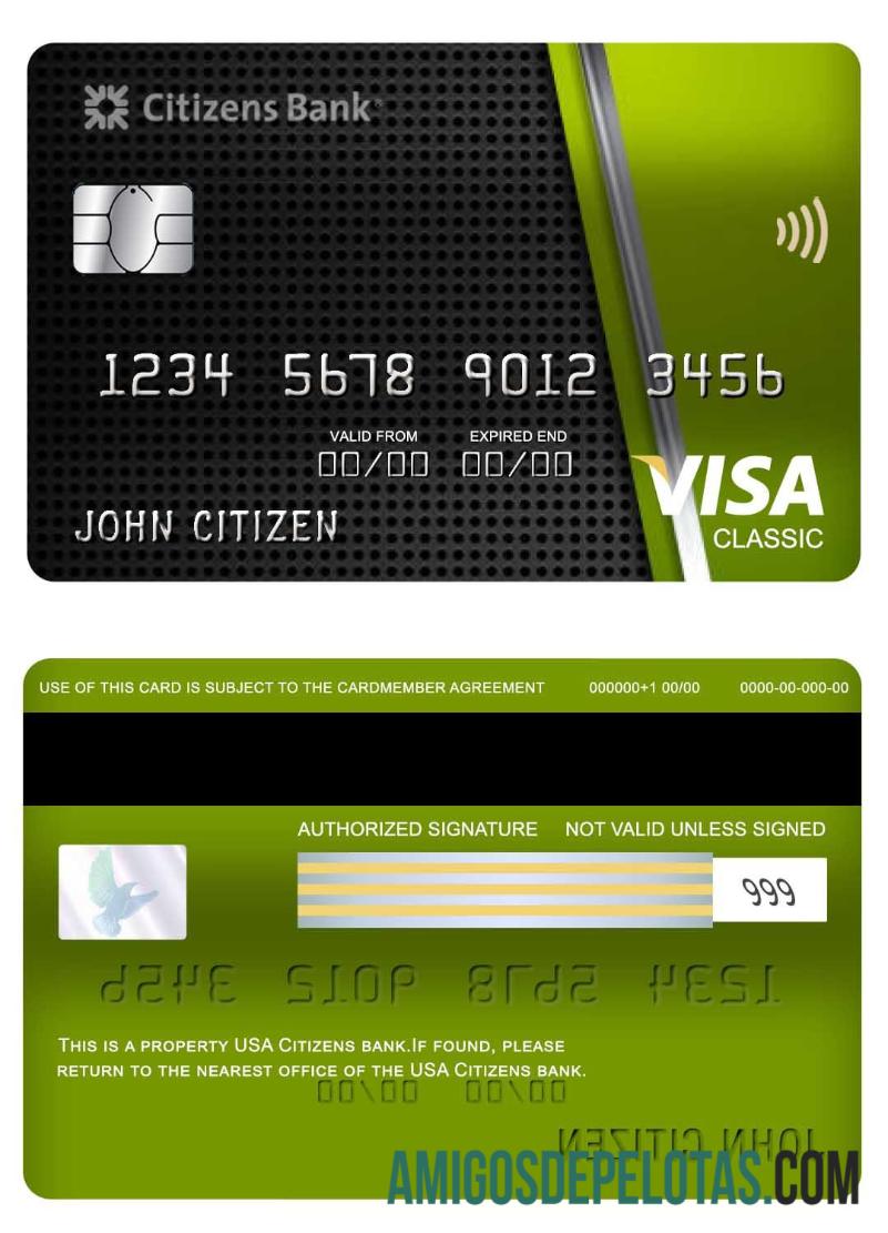 AS Citizens bank visa classic kartu pratinjau