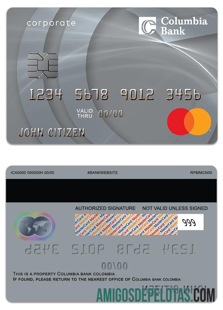 AS Columbia bank Mastercard komersial Kredit kartu pratinjau