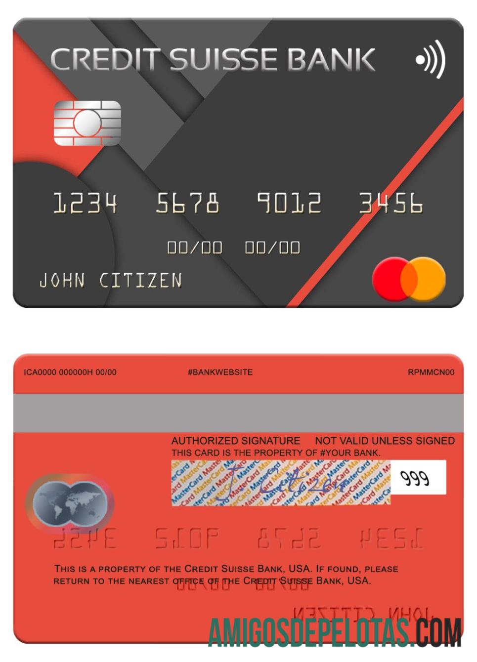 AS Kredit Suisse bank mastercard pratinjau