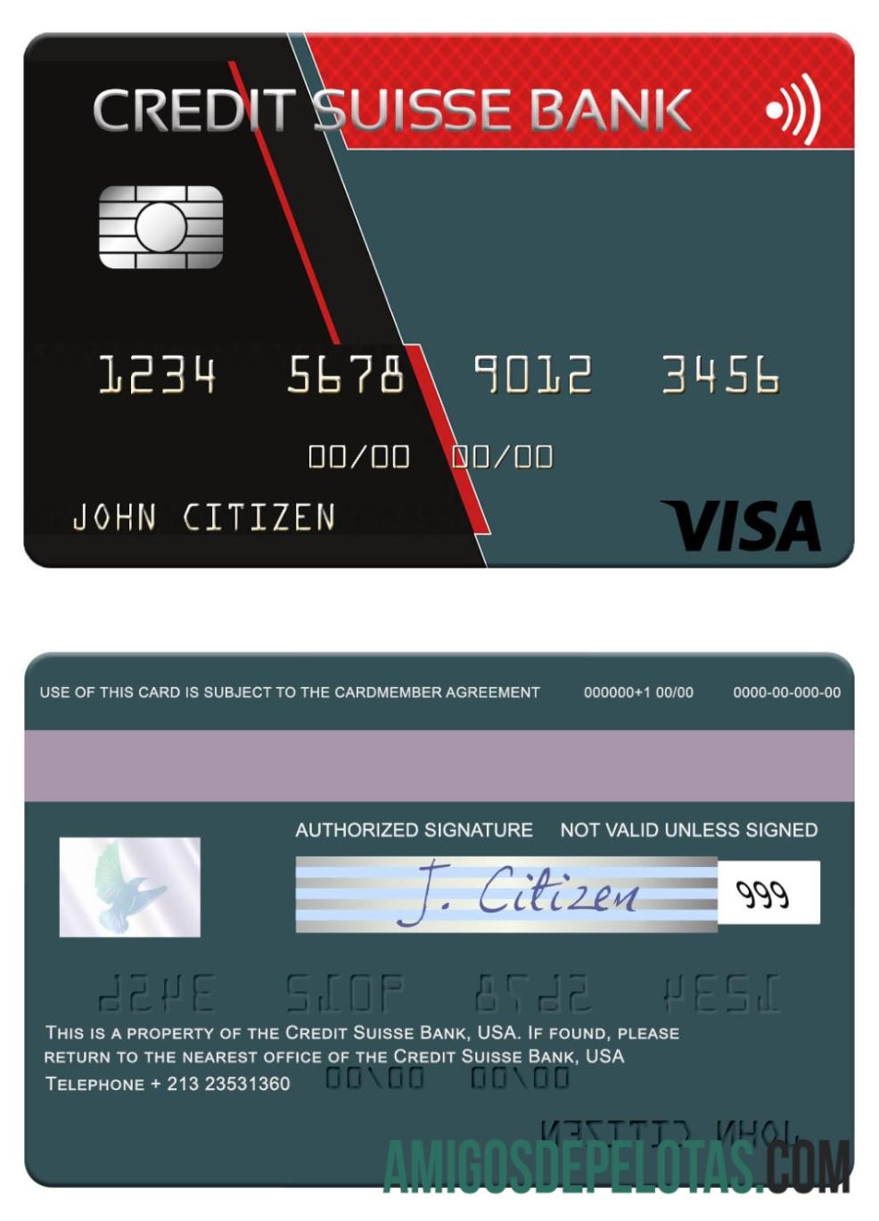 AS Kredit Suisse bank visa kartu makering