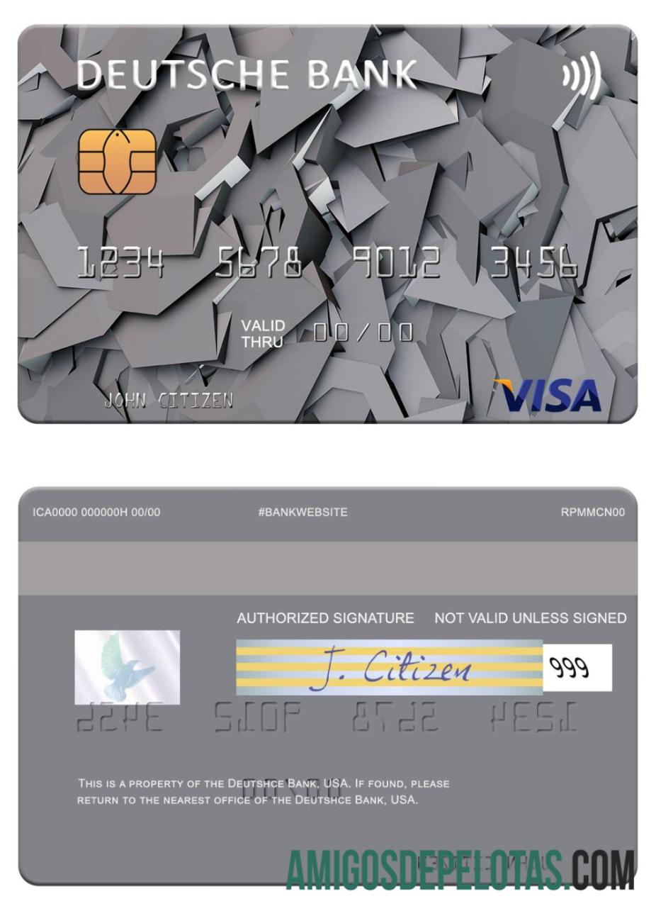 AS Deutsche bank visa kartu makering