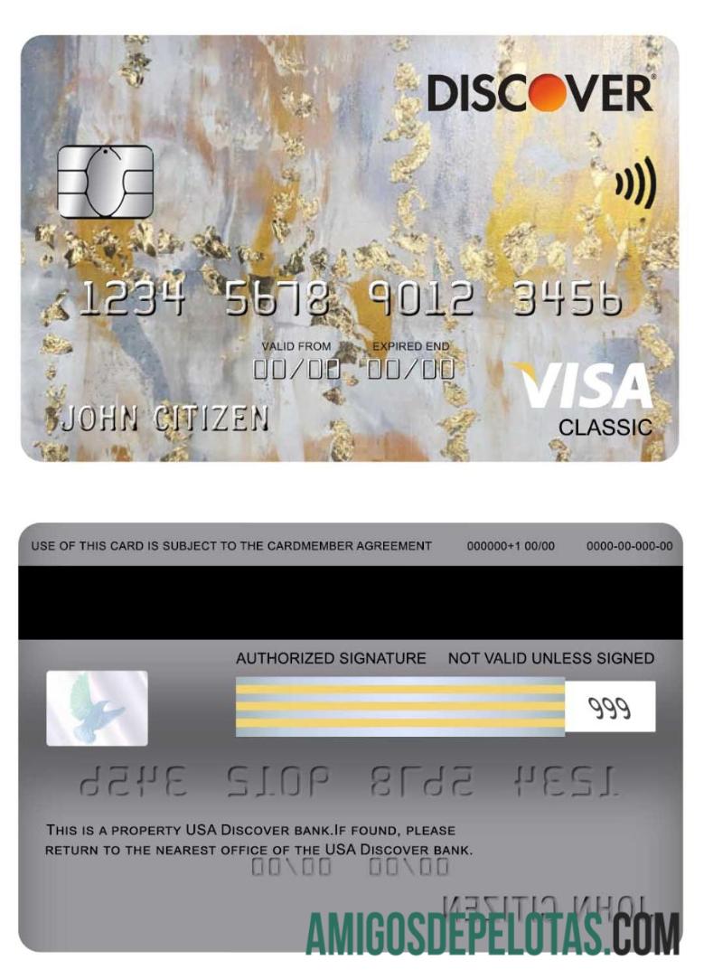 AS Discover bank visa classic kartu pratinjau