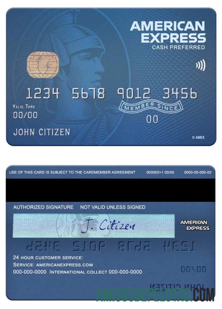 AS Fifth Third bank amex biru cash preferred kartu sampel