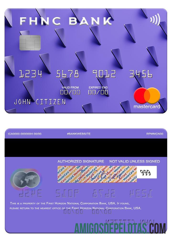 AS First Horizon nasional Corporation bank mastercard desain