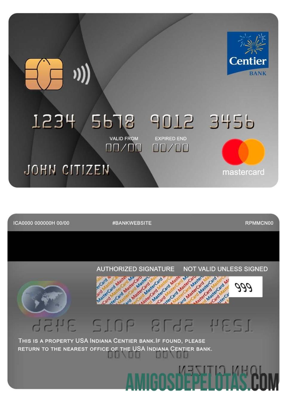 AS Indiana Centier bank mastercard pratinjau