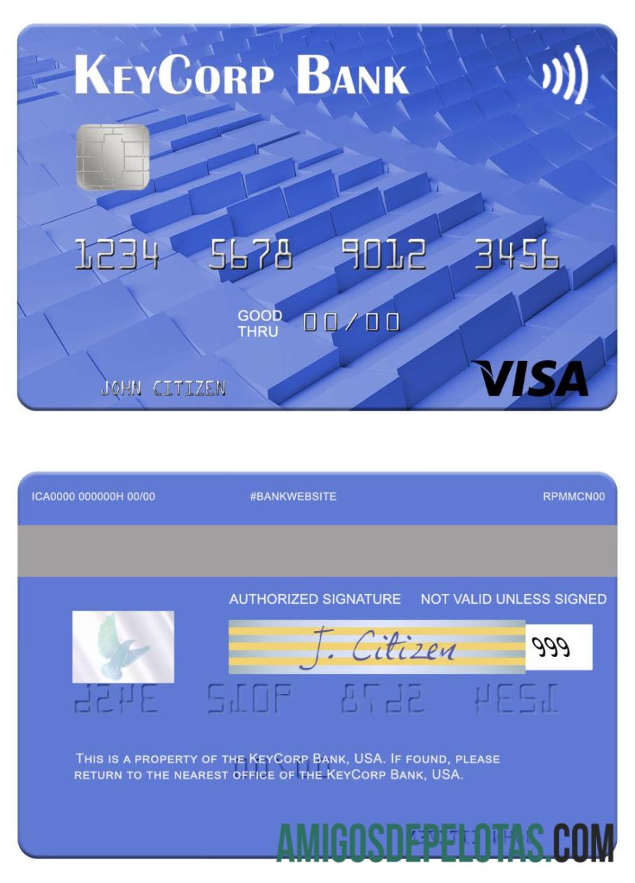 AS KeyCorp bank visa kartu pratinjau