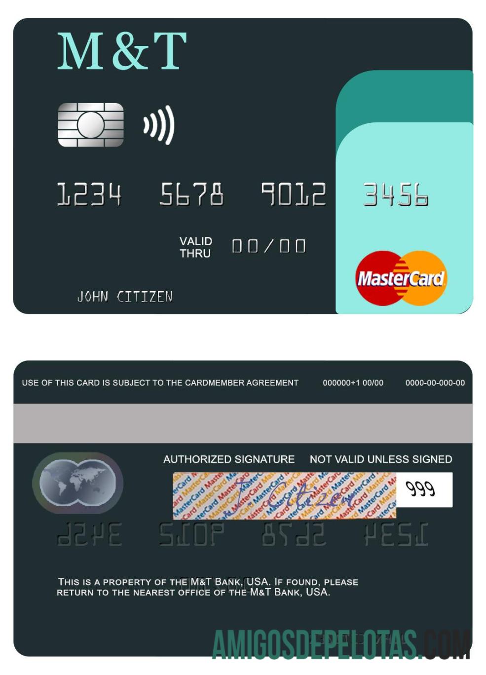AS M&T bank mastercard makering