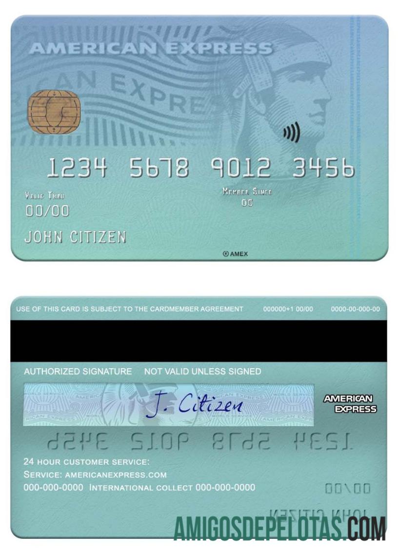 AS Baru York CFSB bank amex kartu sampel