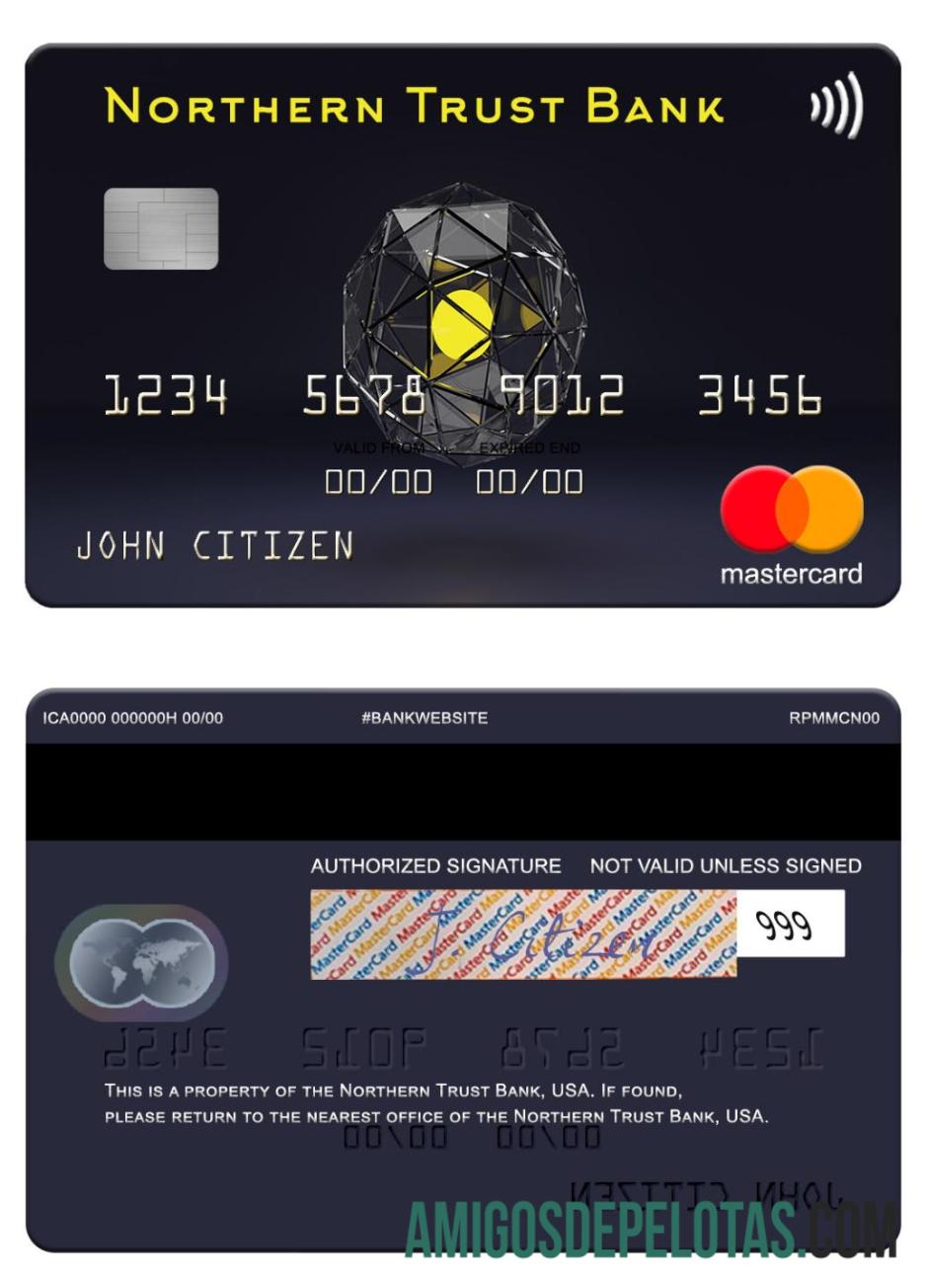 AS Northern Trust bank mastercard desain