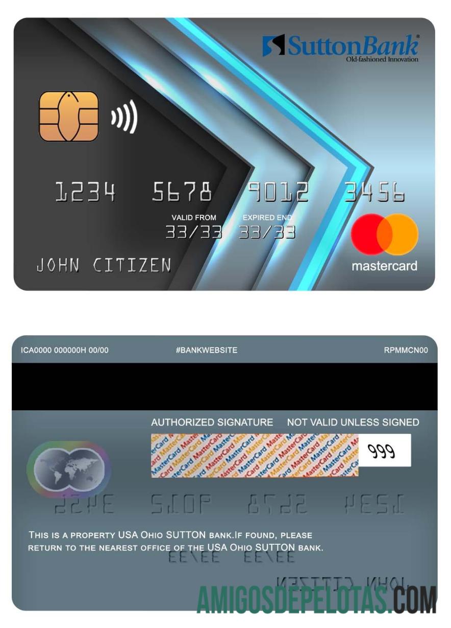 AS Ohio SUTTON bank mastercard pratinjau