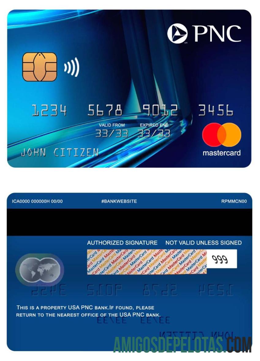 AS PNC bank mastercard biru makering