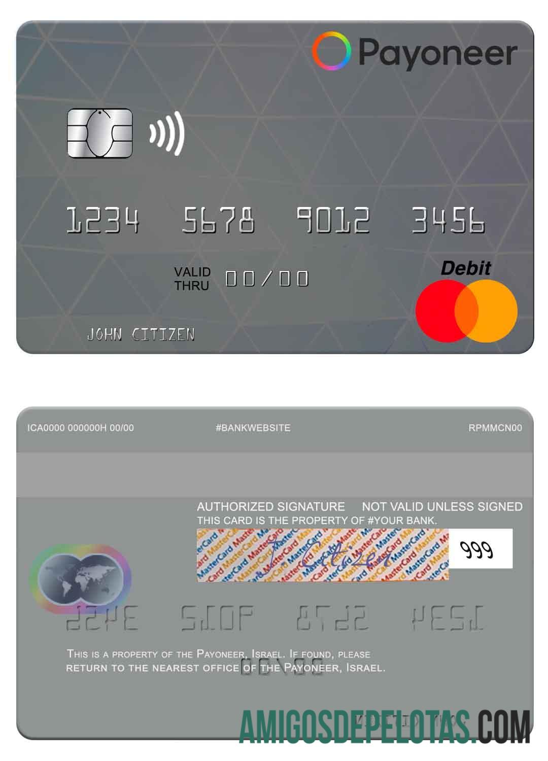 AS Payoneer mastercard pratinjau