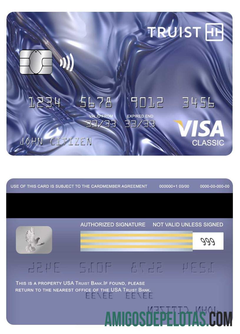 AS Truist bank visa classic kartu pratinjau