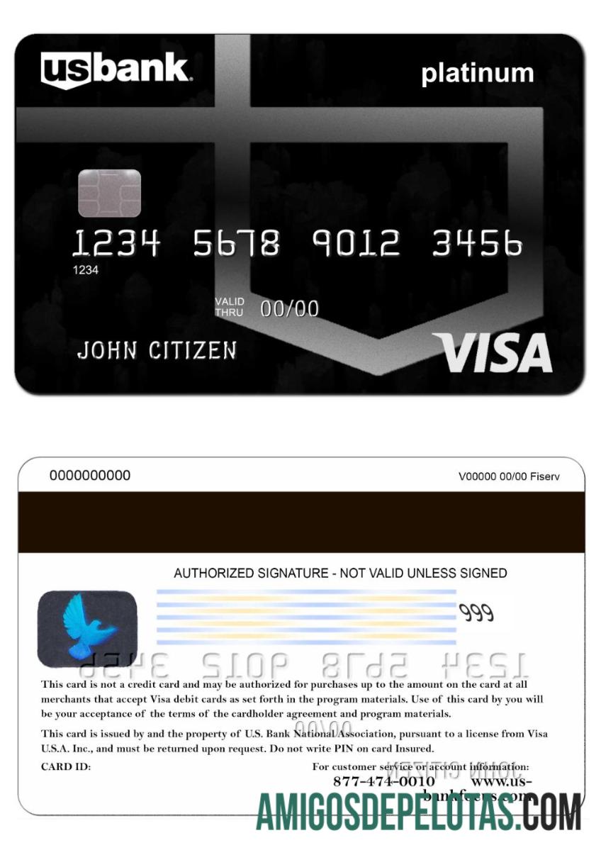 AS U.S. bank visa kartu platinum pratinjau