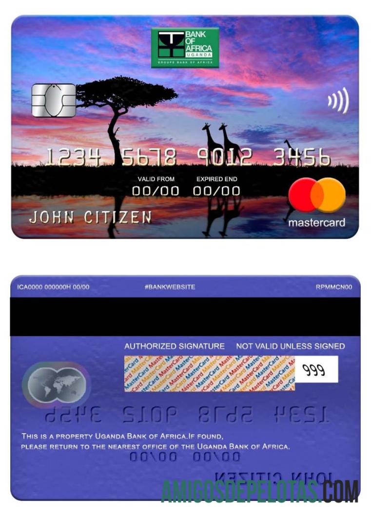 Uganda bank of Africa mastercard makering