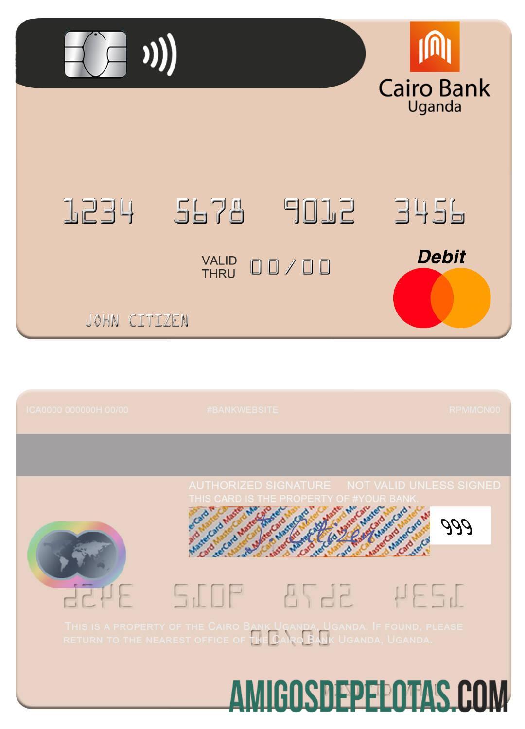 Uganda Cairo bank Uganda mastercard templat