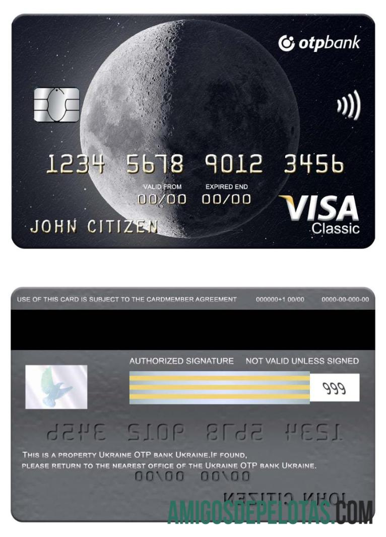 Ukraina OTP bank Ukraina visa classic kartu pratinjau