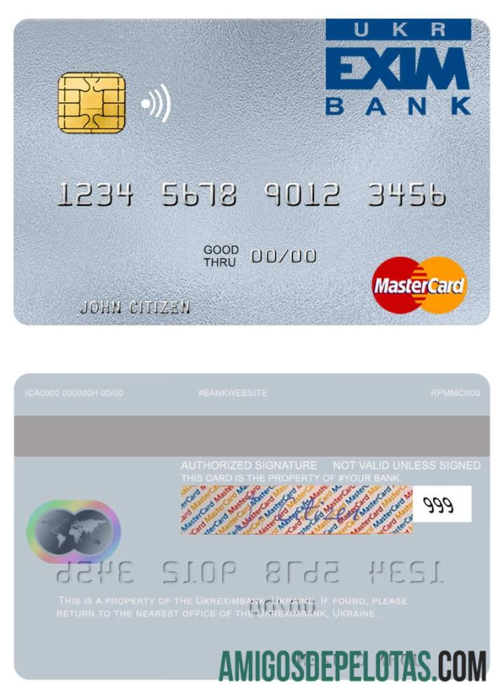 Ukraina Ukreximbank mastercard pratinjau