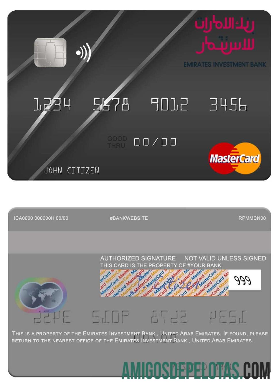 Uni Emirat Arab Emirates Investasi bank mastercard pratinjau