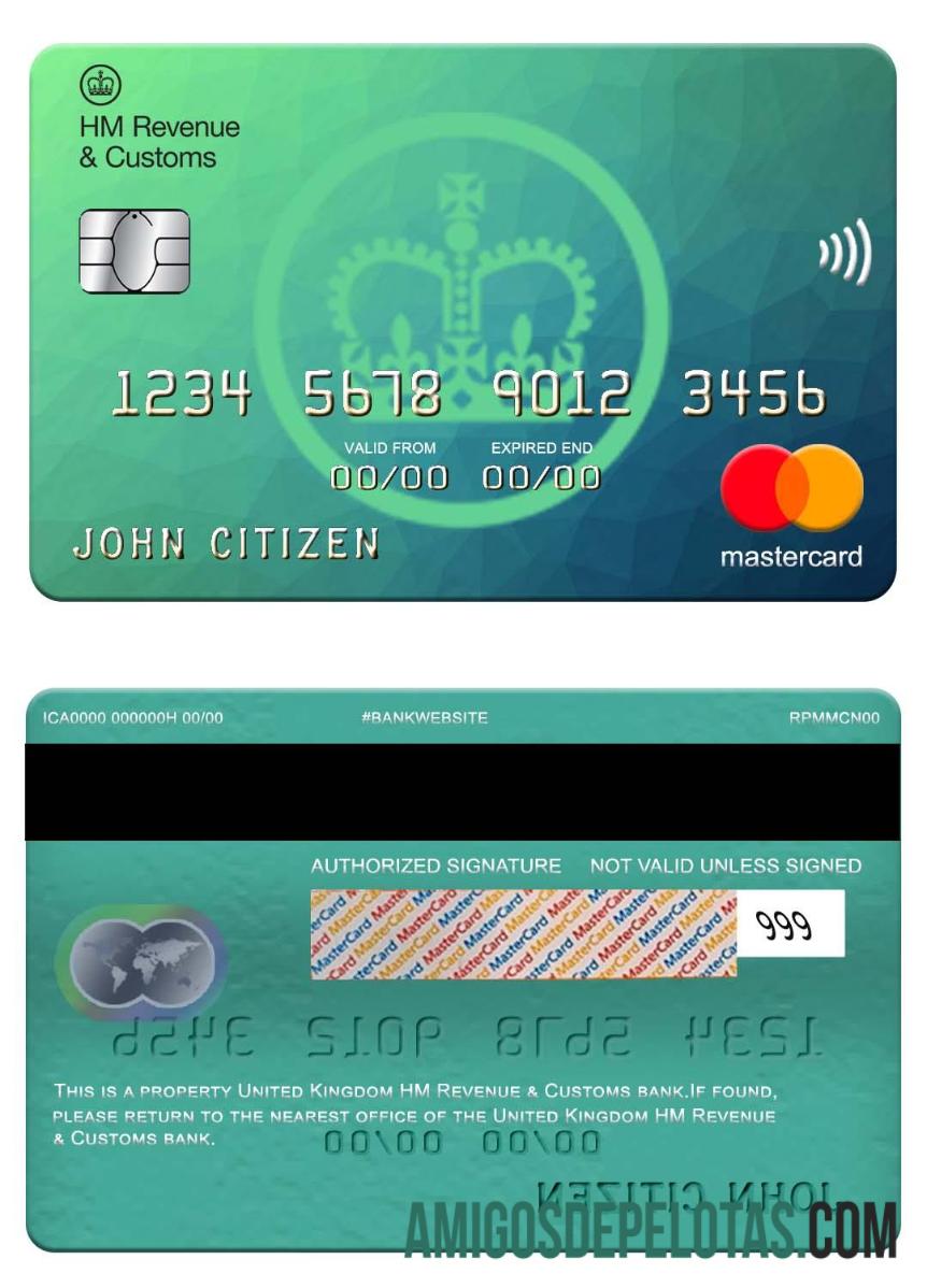 Inggris Raya HM Pendapatan & Customs bank mastercard makering