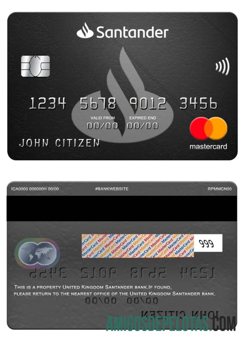 Inggris Raya Santander bank mastercard makering