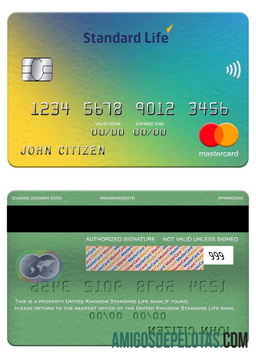 Inggris Raya standar Life bank mastercard pratinjau