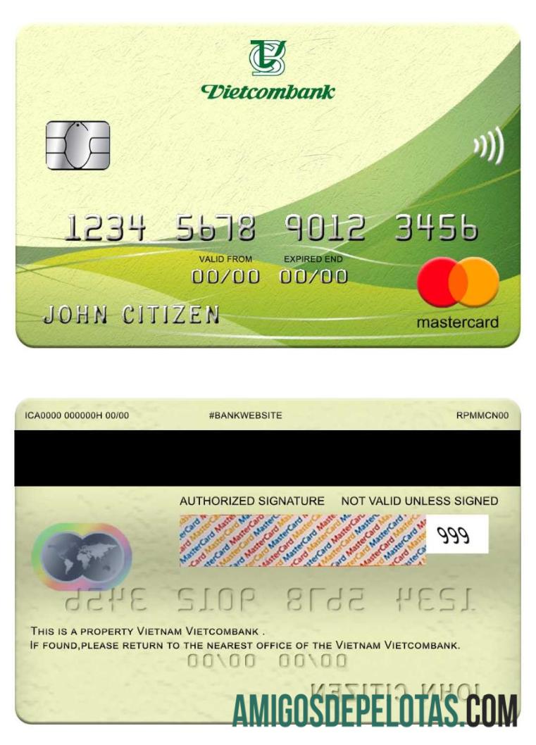 Vietnam Vietcombank mastercard makering