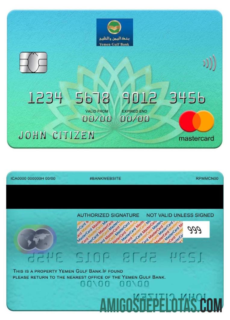 Yaman Gulf bank mastercard makering