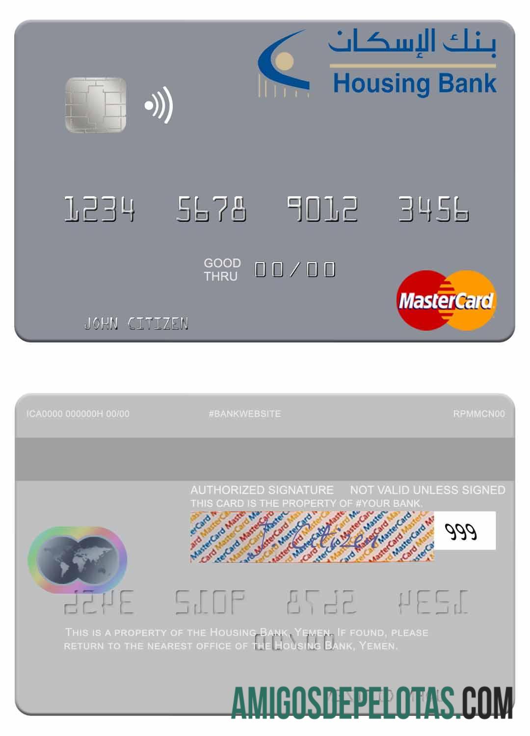 Yaman Housing bank mastercard makering