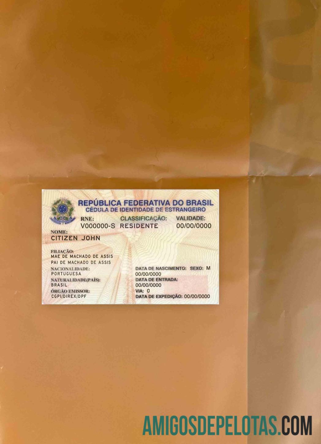 Brasil penduduk izin tampilan foto depan pratinjau