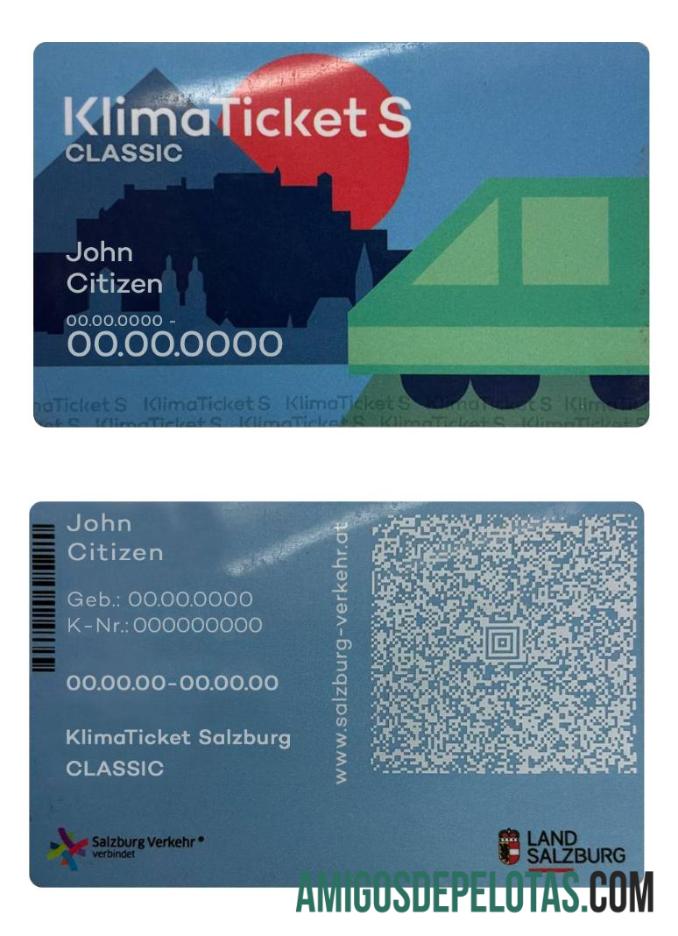 Austria Klima Ticket S templat