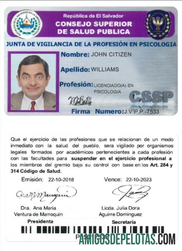 El Salvador public kesehatan council (consejo superior de salud pu╠üblica) templat