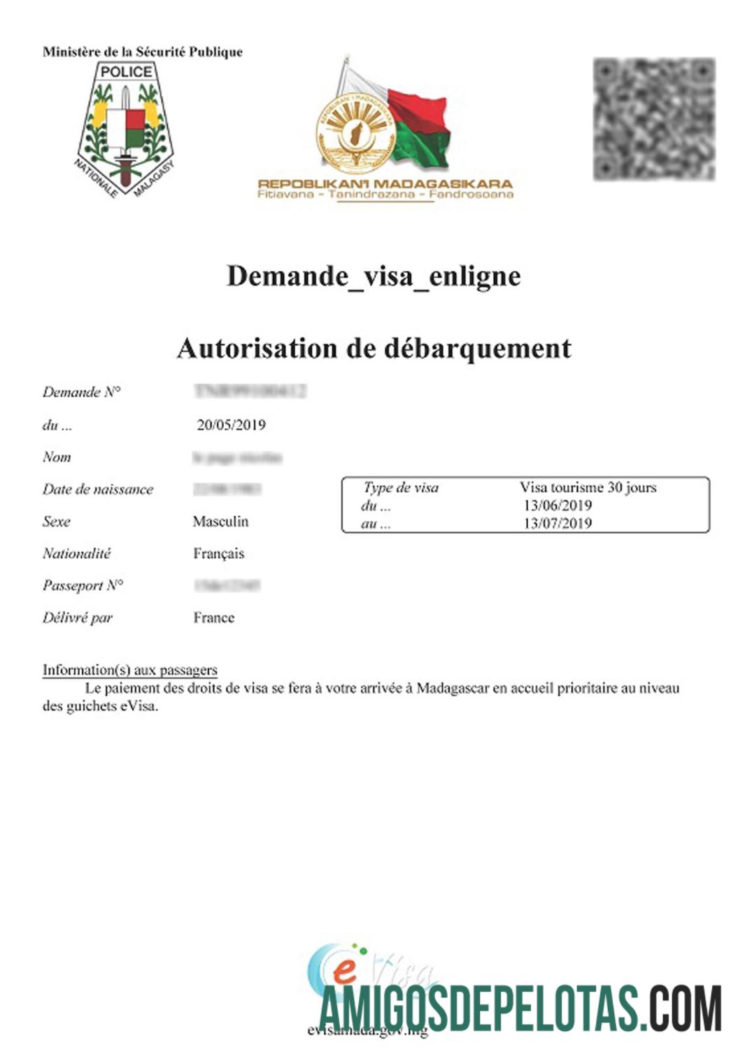 Madagaskar kerja izin desain