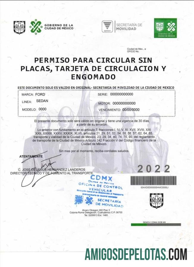 Meksiko Permiso Para Circular Sin Placas makering